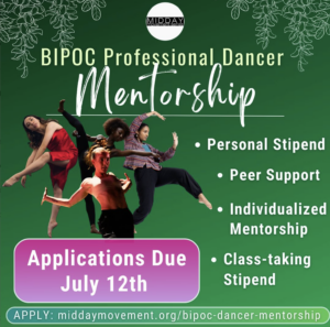 MIDDAY's BIPOC Mentorship Program flyer